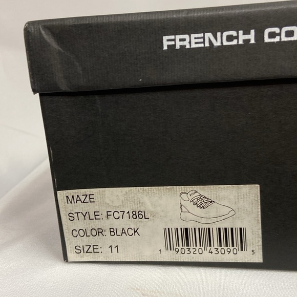 French Connection MAZE Mesh Sneakers Black Size 11 Like New With Box FCUK - Picture 8 of 8